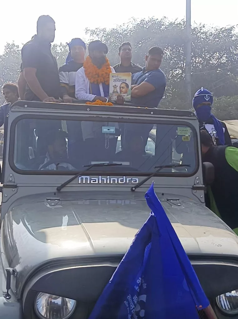 भीम सेना ने निकाली संविधान बचाओ यात्रा, चरमरा गई शहर की ट्रैफिक व्यवस्था | New India Times