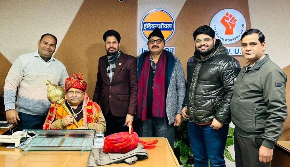 ब्रजरत्न अशोक शेखर पहलवान ने पेट्रोलियम वर्कर्स यूनियन के राष्ट्रीय अध्यक्ष व सदस्यों का किया स्वागत | New India Times