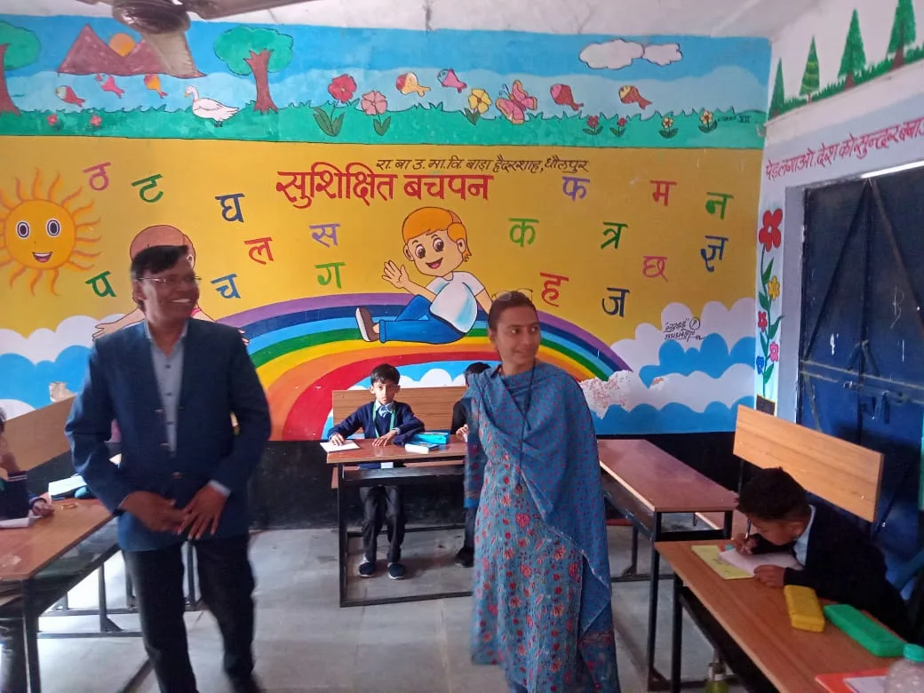 बाडा हैदरशाह स्कूल में उपखण्ड अधिकारी भारती भारद्वाज ने किया औचक निरीक्षण | New India Times
