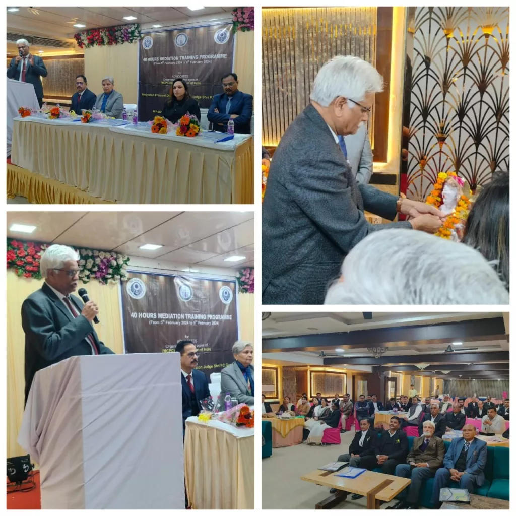 मीडियेटर को सभी पहलुओं पर विचार कर अपने ज्ञान व अनुभव के आधार पर प्रकरणों का निराकरण करना चाहिए: प्रधान जिला न्यायाधीश श्री गुप्ता 2 मीडियेटर को सभी पहलुओं पर विचार कर अपने ज्ञान व अनुभव के आधार पर प्रकरणों का निराकरण करना चाहिए: प्रधान जिला न्यायाधीश श्री गुप्ता | New India Times