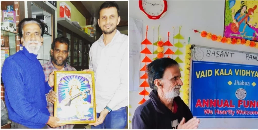 सालों से माँ सरस्वती के चित्रों को भेंट कर सुकून पाता साहित्य साधक डॉ चंचल | New India Times