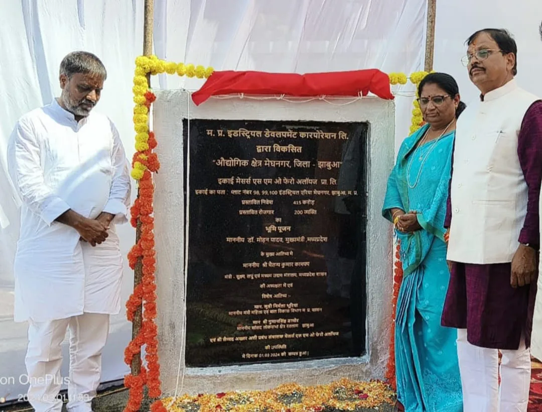 मेघनगर औद्योगिक क्षेत्र में 415 करोड़ की लागत से संचालित होने वाली इकाई का किया गया भूमि पूजन | New India Times