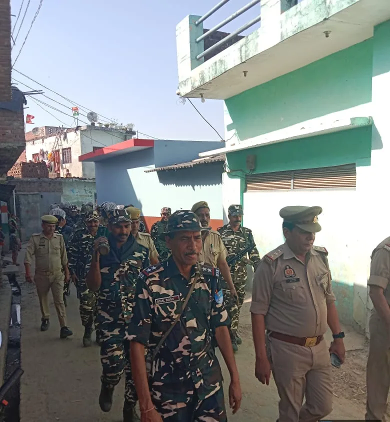 आगामी त्योहारों तथा लोकसभा सामान्य निर्वाचन-2024 को शान्तिपूर्ण रुप से सम्पन्न कराये जाने हेतु किया गया फ्लैग मार्च | New India Times