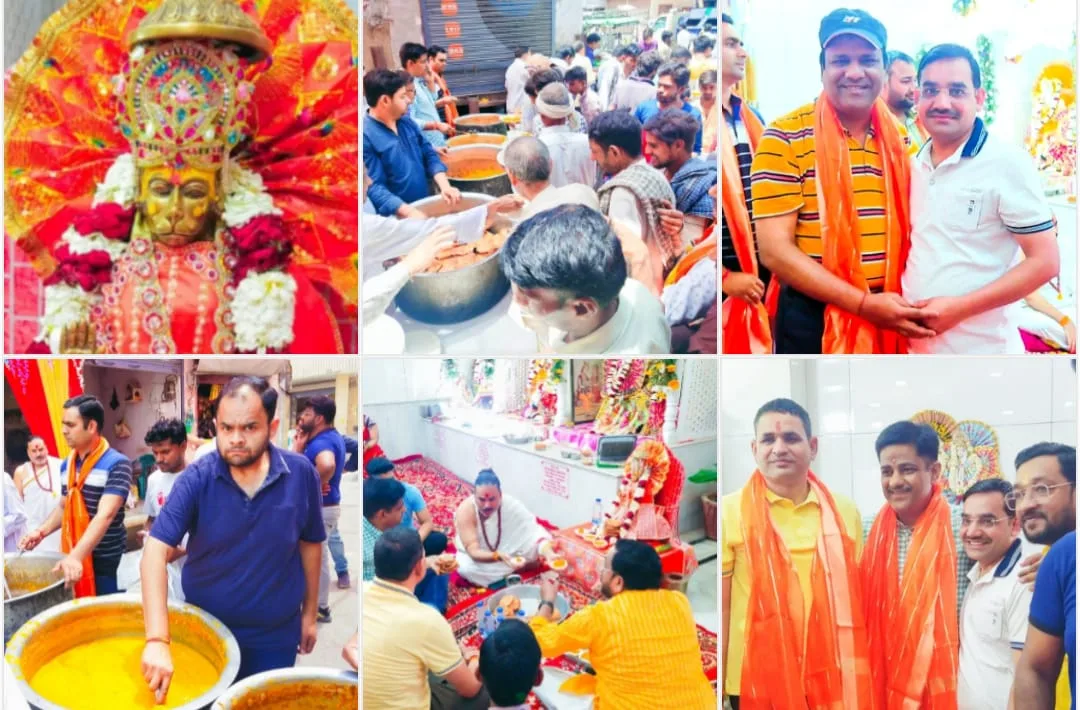 सत्यनारायण मंदिर बड़ौत में हुआ विशाल भंड़ारे का आयोजन | New India Times