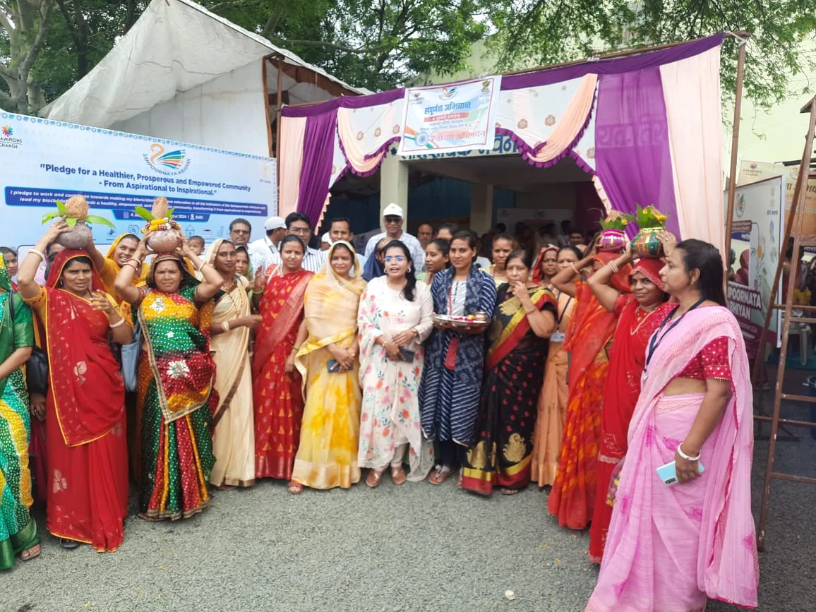 सामुदायिक भवन तिरला में आकांक्षी विकासखंड कार्यक्रम अंतर्गत संपूर्णता अभियान की शुरुआत | New India Times