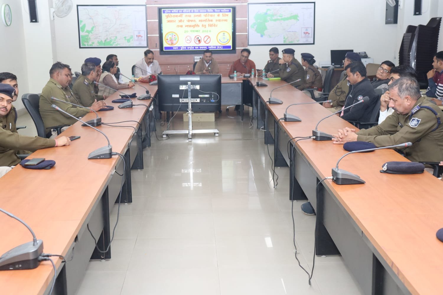 पुलिस कन्ट्रोल रूम ग्वालियर में ‘‘स्वास्थ्य शिविर’’ का किया गया आयोजन | New India Times