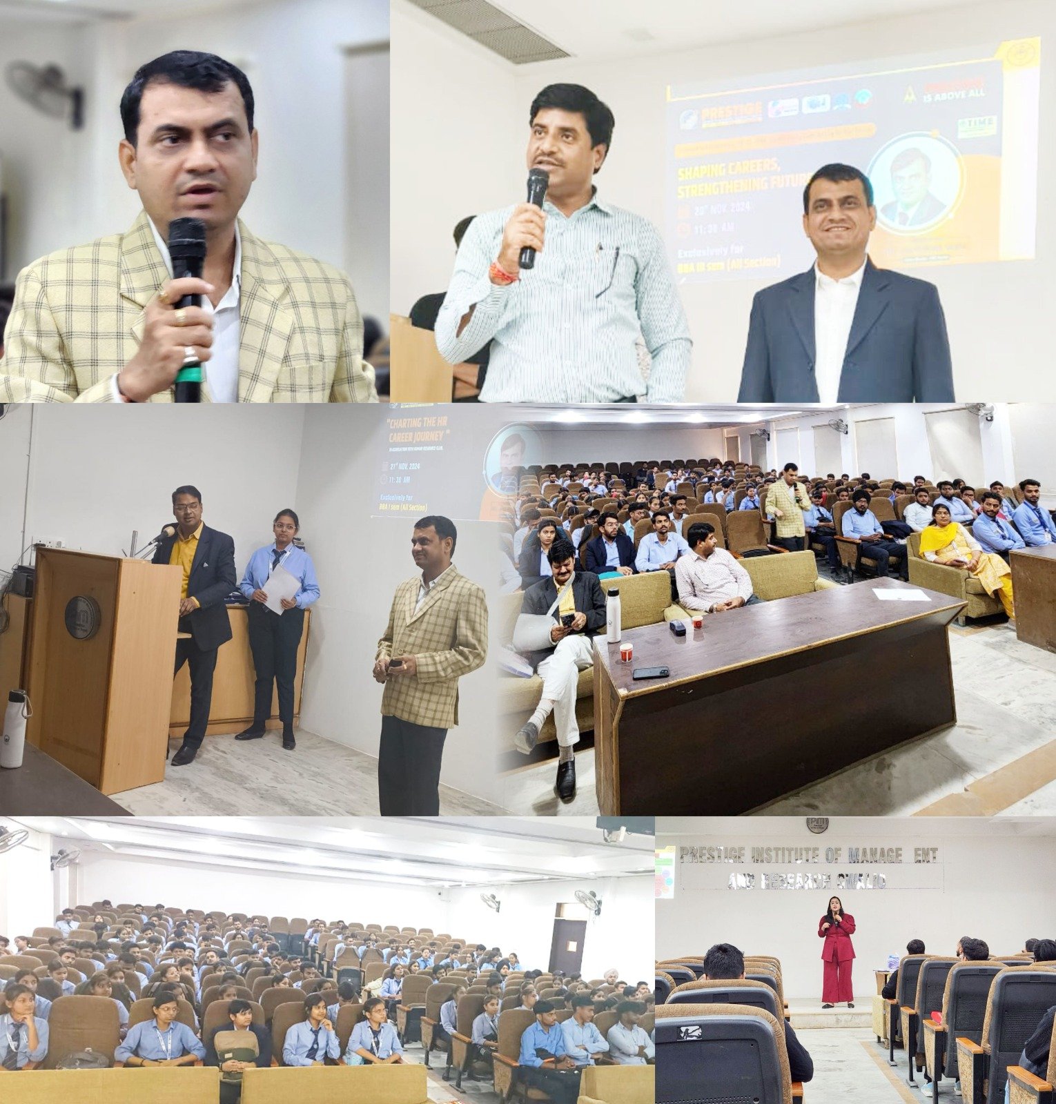 प्रेस्टीज प्रबंधन एवं शोध संस्थान ग्वालियर में कैरियर जागरुकता का हुआ आयोजन | New India Times