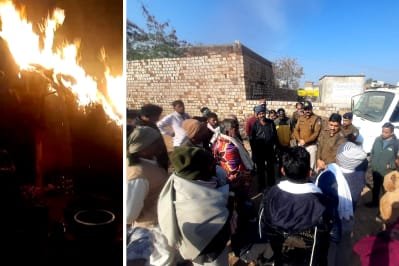 शिवपुरी में दर्दनाक हादसा, झोपड़ी में आग लगने से 3 जिंदा जले, दादा सहित 2 पोतियों की मौत | New India Times