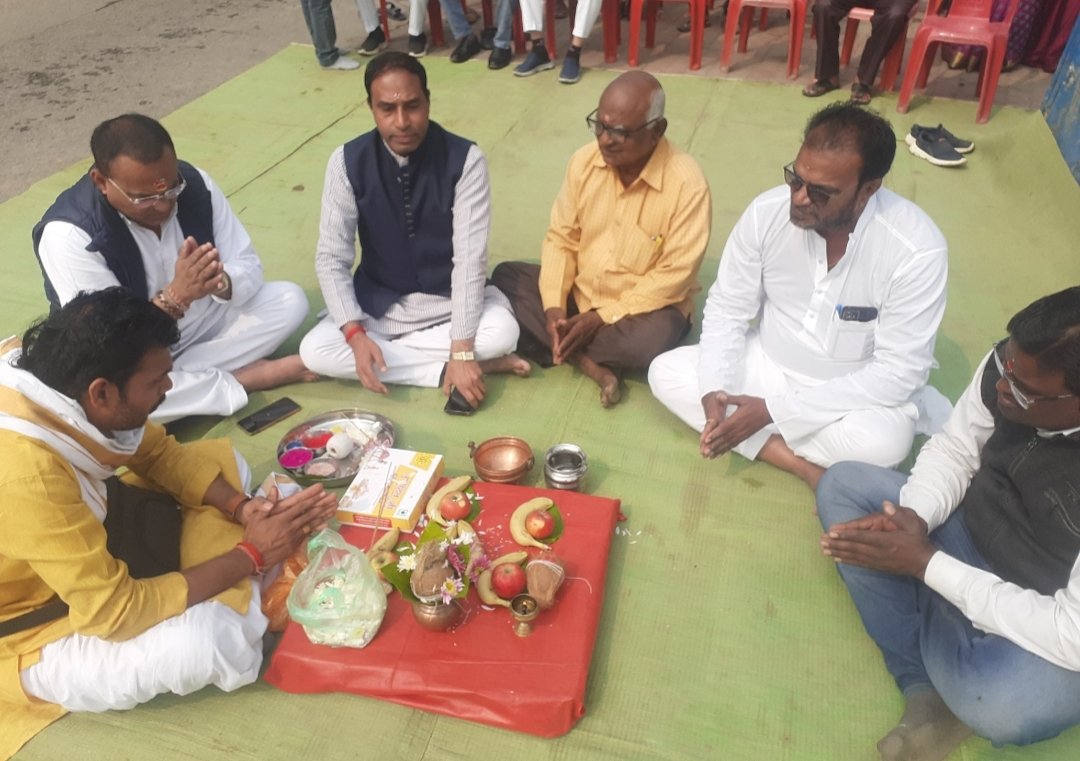 मुख्यमंत्री अधोसंरचना के अन्तर्गत बनने वाले रिटर्निंग वाल का हुआ भूमि पूजन | New India Times