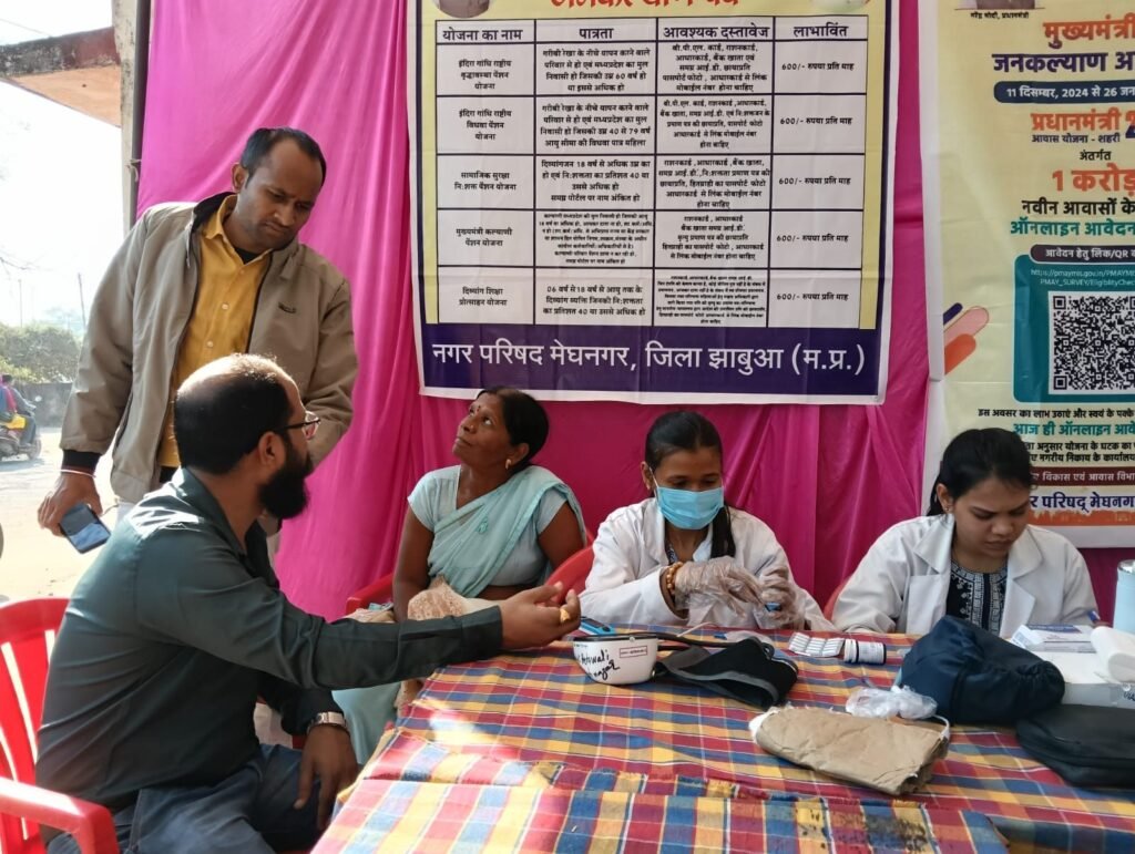 मेघनगर वार्ड नंबर 03 में जन कल्याण शिविर किया गया आयोजित | New India Times