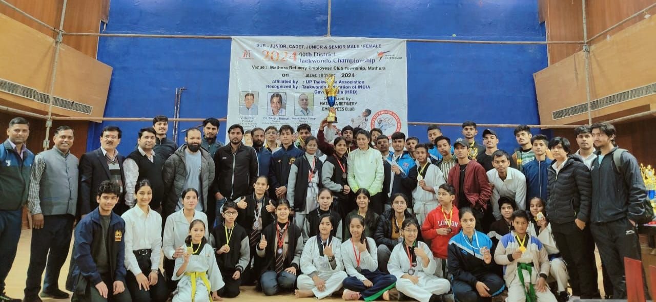 40वीं जिला ताइक्वांडो प्रतियोगिता में 250 सब जूनियर क्रेडिट जूनियर बालकों एंव बालिकाओं ने लिया भाग | New India Times