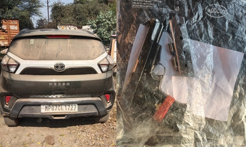 हजीरा पुलिस ने शराब कारोबारियों पर फायरिंग करने वाले दो बदमाश को अवैध पिस्टल, दो जिंदा कारतूस और घटना में प्रयुक्त टाटा नेक्सॉन कार (MP07-CL-1727) सहित किया गिरफ्तार | New India Times