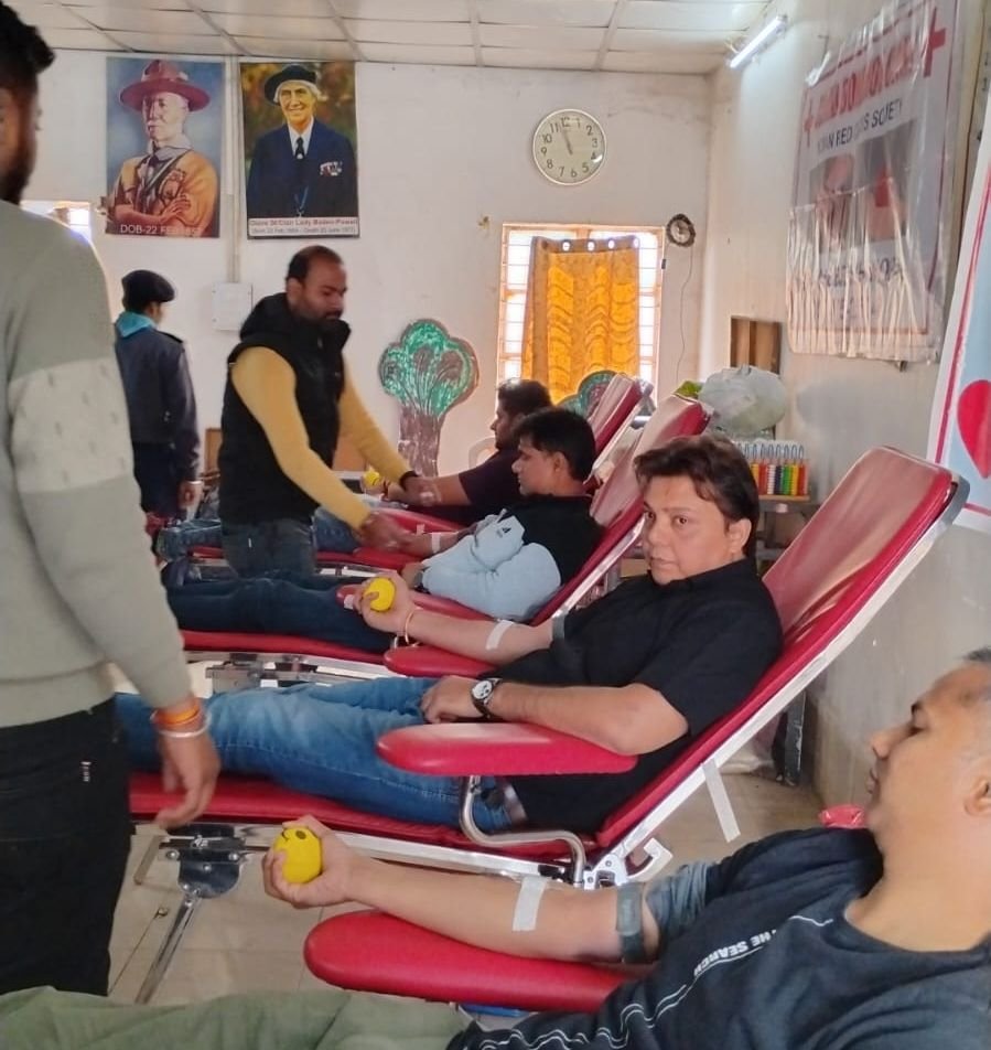 रेलवे स्काउट एंड गाइड, भोपाल मंडल द्वारा रक्तदान शिविर का किया गया आयोजन | New India Times