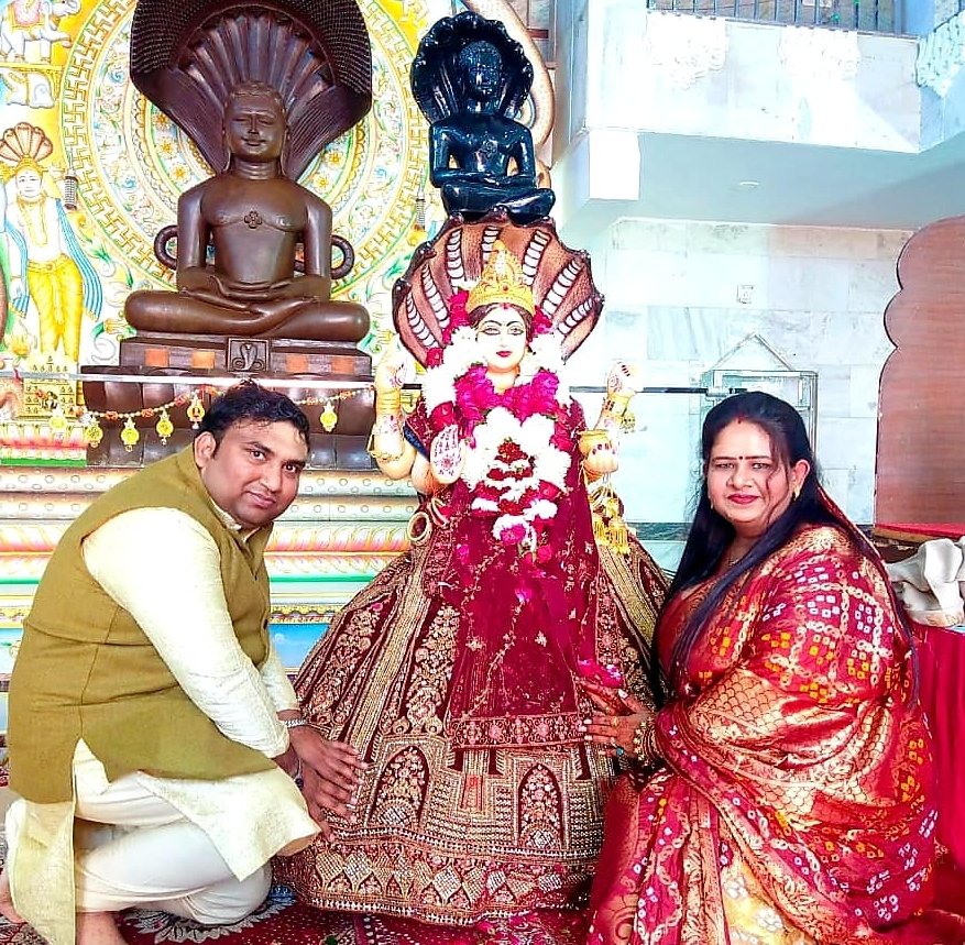 प्रसिद्ध जैन तीर्थ पद्मावती धाम खेकड़ा में हुई मां की भक्तिमय आराधना | New India Times