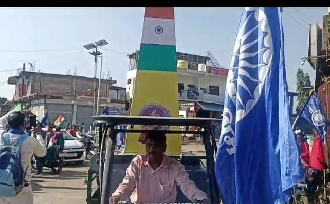 भारतीय संविधान प्रचारक संघ द्वारा तीन सूत्रीय मांगों को लेकर दमुआ से जुन्नारदेव तक निकाली गई वाहन रैली | New India Times