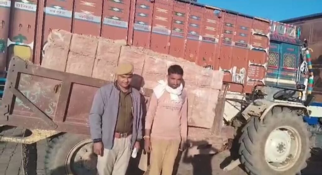 विशेष अरावली संरक्षण अभियान के तहत एक आरोपी को अवैध पत्थर परिवहन करते हुए ट्रेक्टर ट्राली को किया गया गिरफ्तार | New India Times