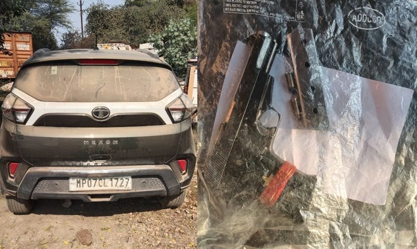 हजीरा पुलिस ने शराब कारोबारियों पर फायरिंग करने वाले दो बदमाश को अवैध पिस्टल, दो जिंदा कारतूस और घटना में प्रयुक्त टाटा नेक्सॉन कार (MP07-CL-1727) सहित किया गिरफ्तार | New India Times