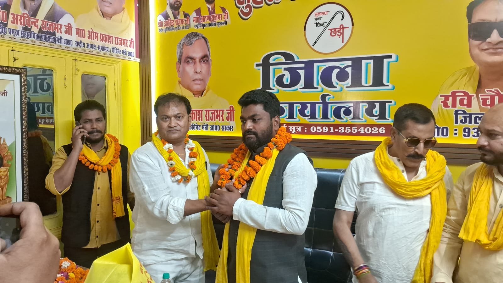 मुरादाबाद पहुंचे पूर्व राज्य मंत्री अरविंद राजभर, जिला अध्यक्ष ने किया ज़ोरदार स्वागत | New India Times