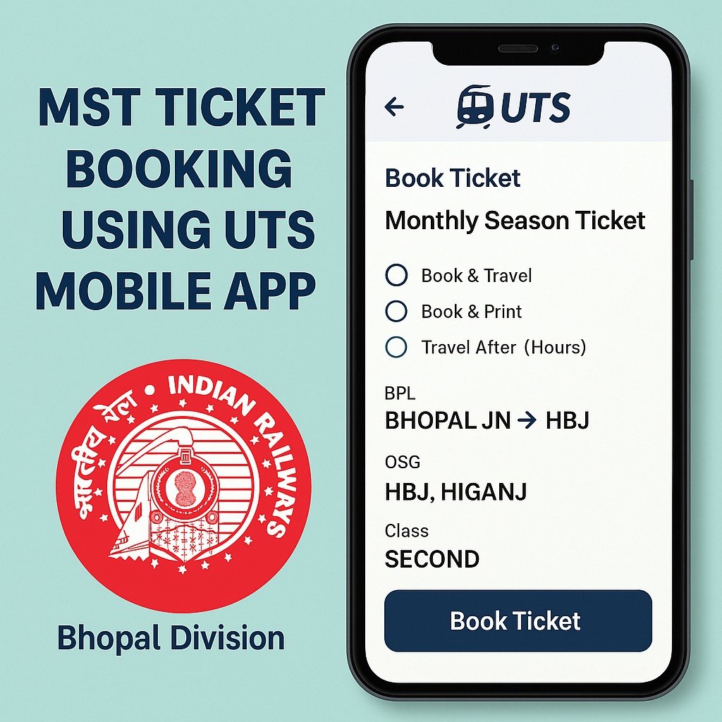 यूटीएस मोबाइल ऐप से कर सकते हैं एमएसटी रेल टिकट बुक 1 यूटीएस मोबाइल ऐप से कर सकते हैं एमएसटी रेल टिकट बुक | New India Times