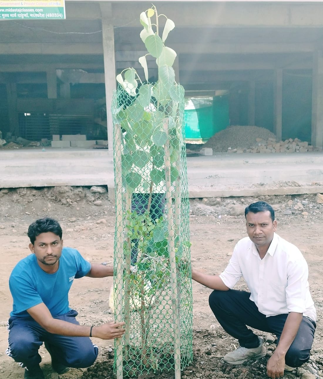 कोचिंग क्लासेस के सामने जेसीबी मशीन से नाली एवं हरे भरे पेड़ों को किया धराशाही,‌ पार्षद दुर्गेश उईके ने किया वृक्षा रोपण | New India Times