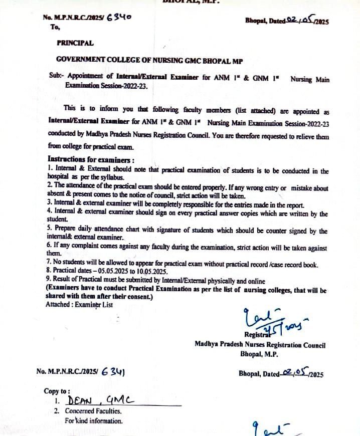 नर्सिंग घोटाले में संलिप्त व्यक्तियों को परीक्षक बनाए जाने पर एनएसयूआई ने  कड़ी आपत्ति जताते हुऐ काउंसिल  अध्यक्ष से की शिकायत | New India Times