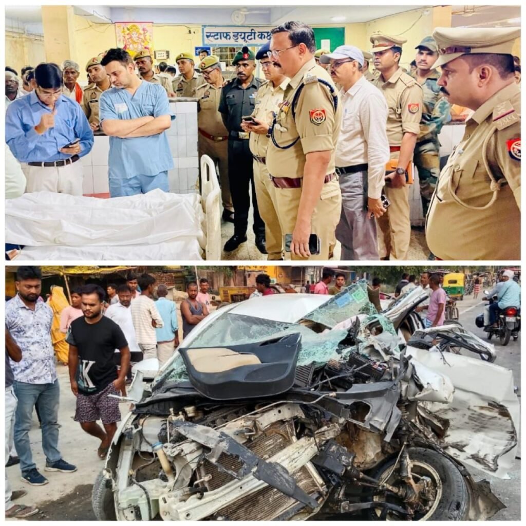 ट्रक से टकराई कार, हादसे में बच्चे सहित तीन की मौत, तीन घायल, एसपी ने घायलों का जाना हाल-चाल | New India Times