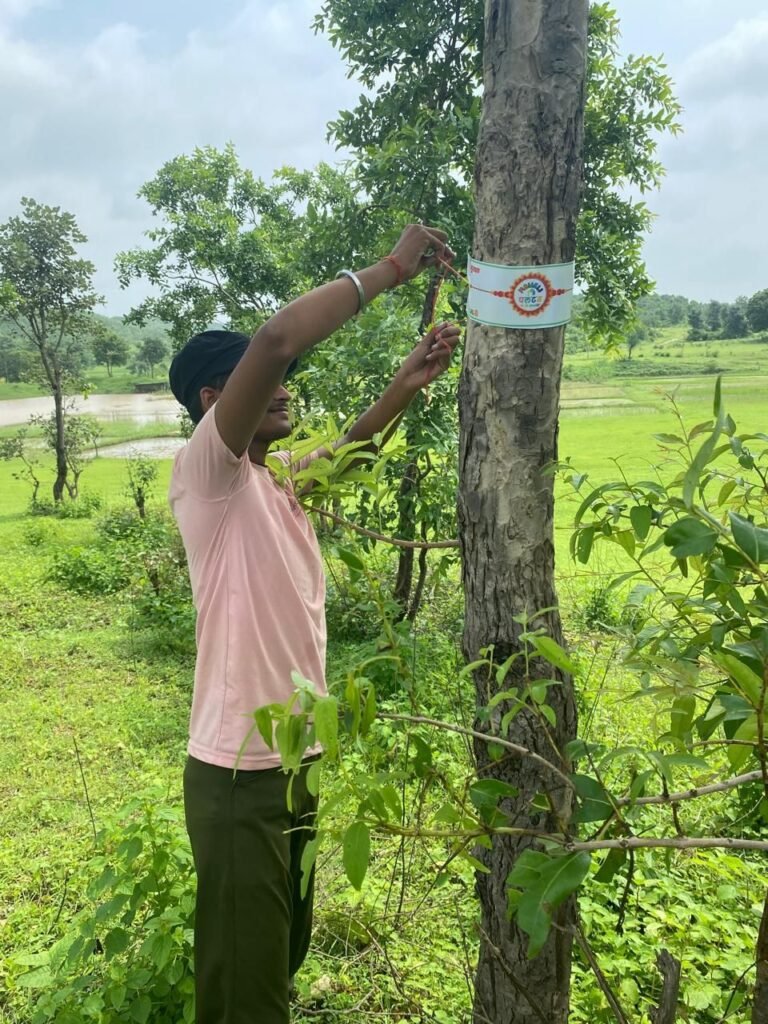 'मोगली पलटन' का सुरक्षा बंधन अभियान: पेड़ों को राखी बांधकर दी संरक्षण की सीख | New India Times