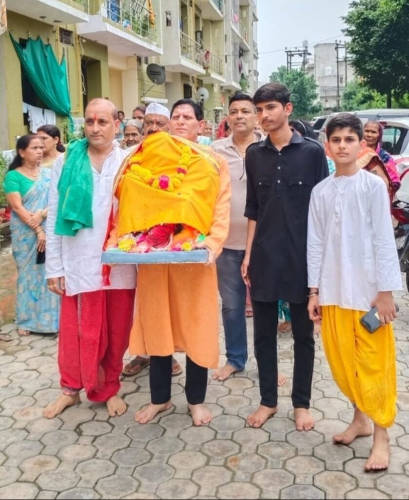 चंदा ग्रीन सोसाइटी में धूमधाम से हुआ गणेश भगवान का प्रतिष्ठा स्थापना समारोह | New India Times