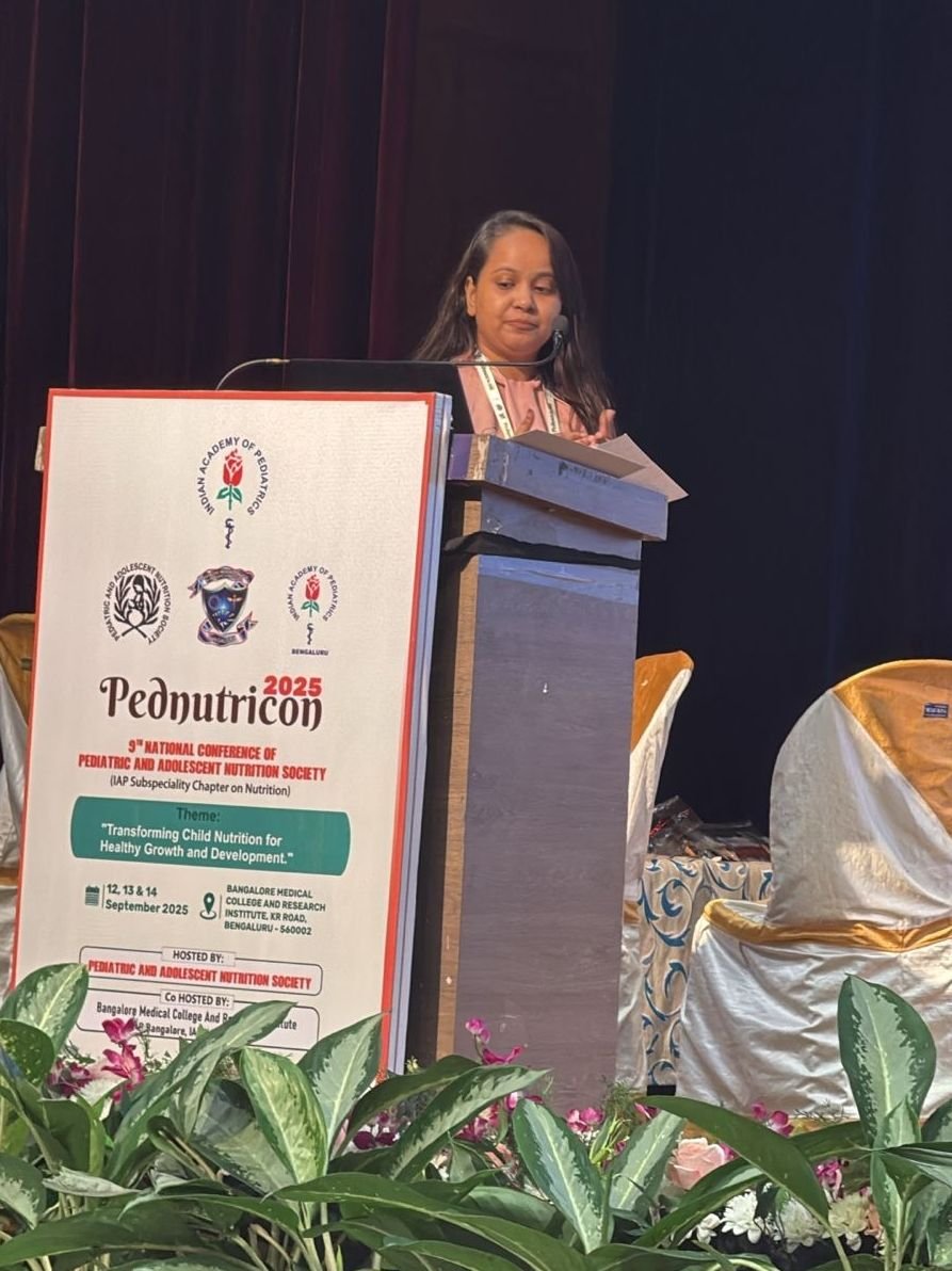 राष्ट्रीय कॉन्फ्रेंस Pednutricon 2025 में दतिया की डॉ. शुभी गुप्ता को शोध वाचन में तृतीय स्थान | New India Times