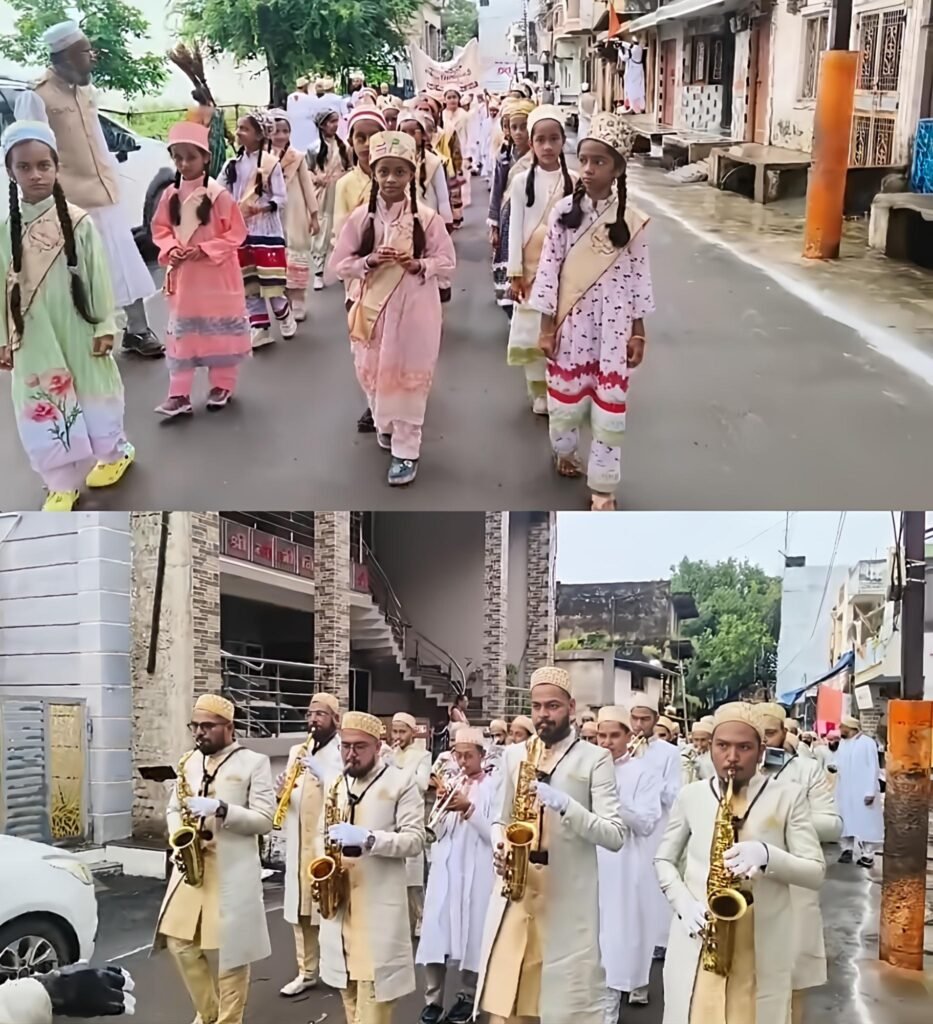 ईद मिलादुन्नबी पर बोहरा समाज का जुलूस, बच्चों ने दिया पर्यावरण संरक्षण और मोबाइल से दूरी का संदेश | New India Times