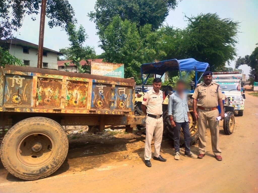 अवैध रेत उत्खनन माफिया के विरूद्ध कोतवाली पुलिस द्वारा की गयी कार्यवाही | New India Times