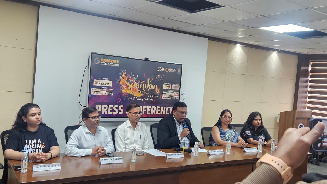 “स्पंदन-2025” में झूमेगा ग्वालियर-प्रेस्टीज संस्थान में 14 से 17 अक्टूबर तक होगा भव्य आयोजन | New India Times