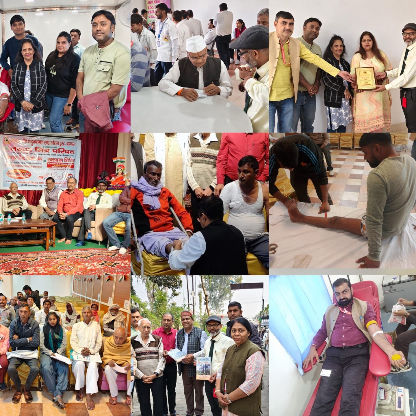 स्याद्वाद संस्थान में दिव्यांग सहायता एवं रक्तदान शिविर का आयोजन | New India Times