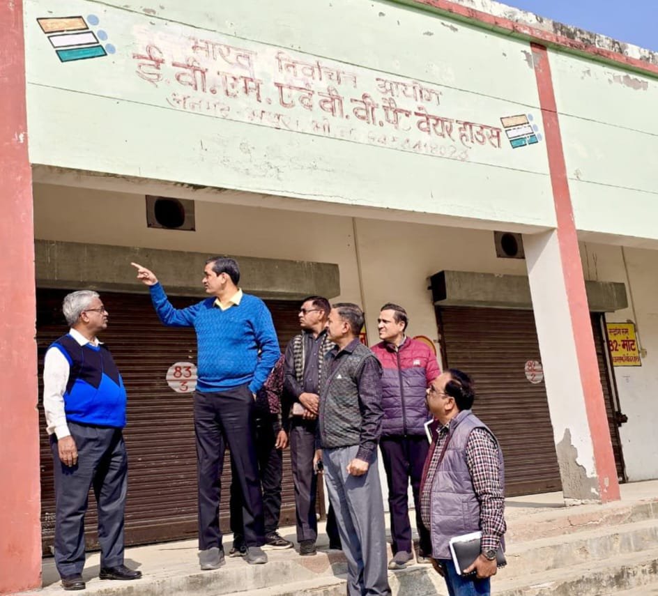 जिलाधिकारी ने ईवीएम–वीवीपैट वेयरहाउस का निरीक्षण कर सुरक्षा व व्यवस्था का लिया जायज़ा 1 जिलाधिकारी ने ईवीएम–वीवीपैट वेयरहाउस का निरीक्षण कर सुरक्षा व व्यवस्था का लिया जायज़ा | New India Times