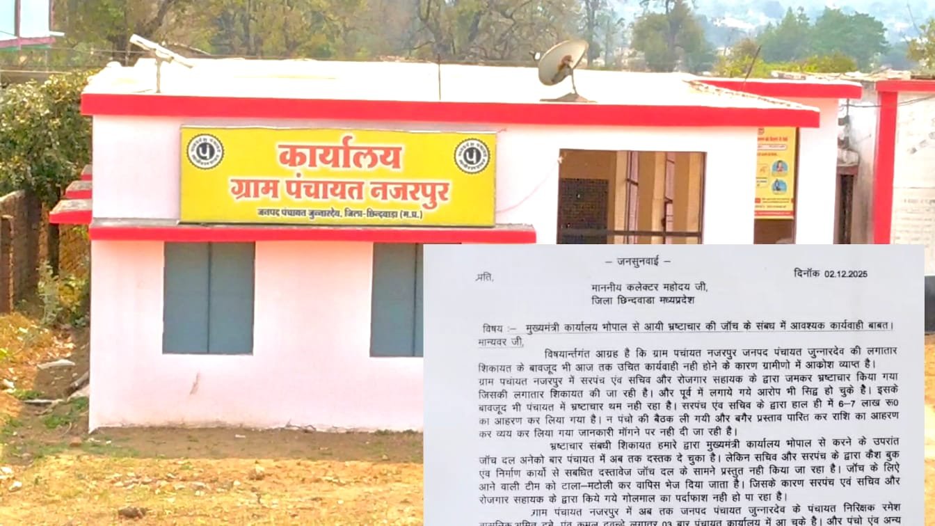 CM कार्यालय के जांच आदेश की अनदेखी: नजरपुर पंचायत में सरपंच–सचिव पर गंभीर आरोप, जांच बार-बार ठप | New India Times