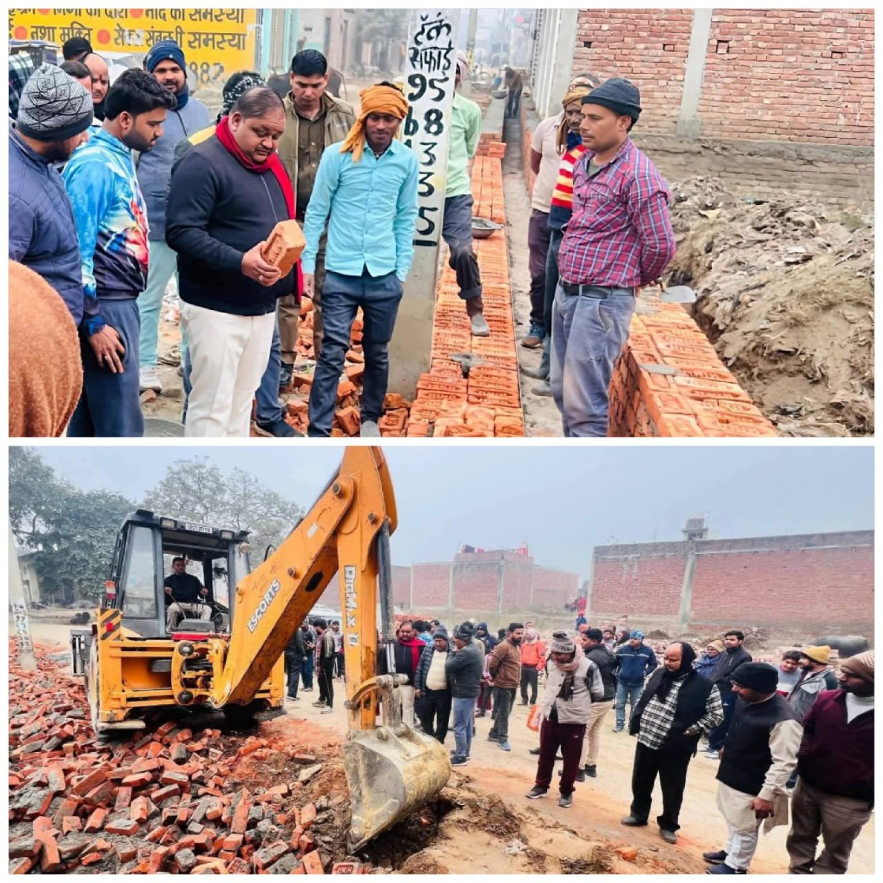 शिकायत पर तुरंत कार्रवाई: विधायक ने घटिया नाला निर्माण तुड़वाया | New India Times