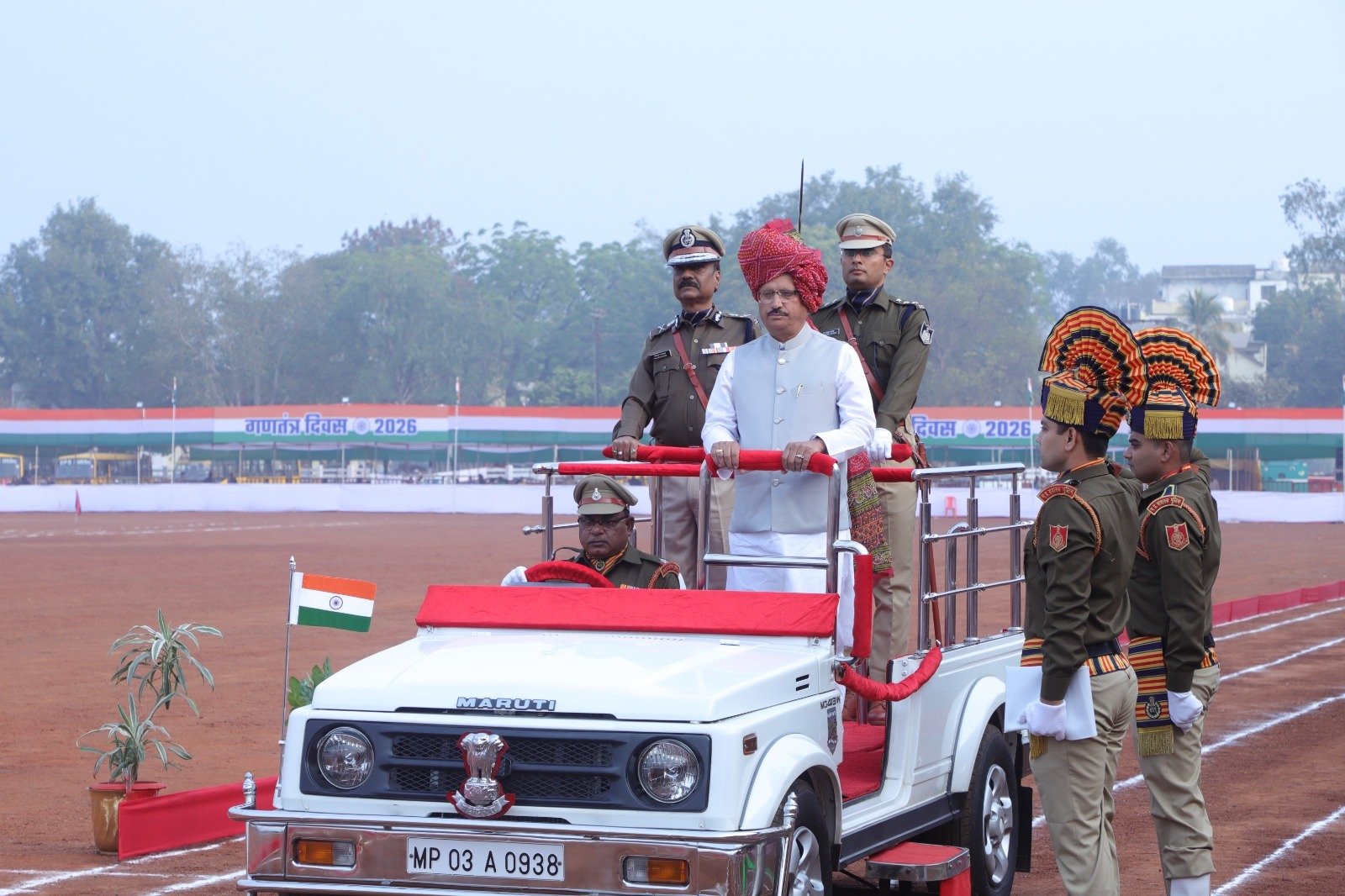 भोपाल में गणतंत्र दिवस परेड की फुल ड्रेस रिहर्सल संपन्न, डीजीपी ने लिया तैयारियों का जायजा | New India Times