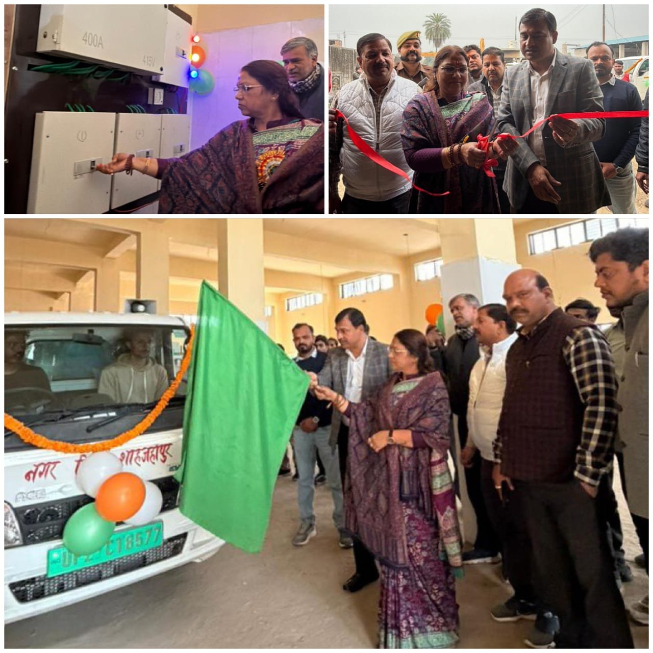 स्वच्छता को मिली नई रफ्तार: महापौर अर्चना वर्मा ने 20 इलेक्ट्रिक कचरा वाहनों को दिखाई हरी झंडी | New India Times