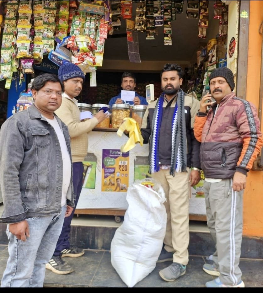 नगर पालिका की कार्रवाई: अमानक पॉलीथिन जब्त, 3,000 रुपये का जुर्माना | New India Times