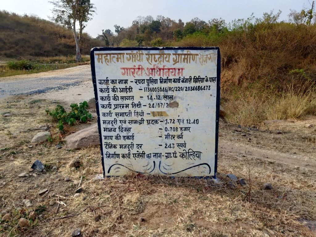 कोल्हिया ग्राम में रपटा पुलिया का घटिया निर्माण उजागर, एक साल में ही उखड़ने लगी सड़क | New India Times