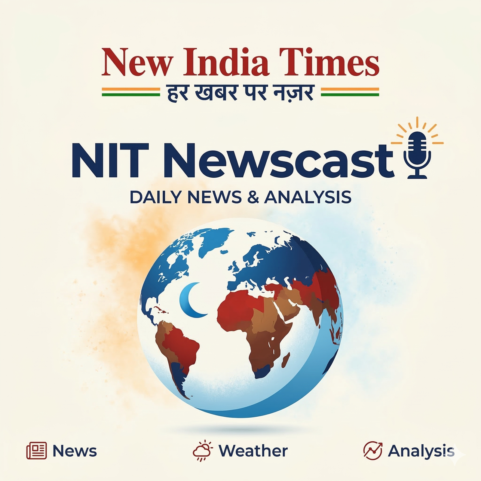 NIT Newscast - Daily Morning News from New India Times | एन आई टी न्यूजकास्ट - न्यू इंडिया टाइम्स का दैनिक समाचार बुलेटिन