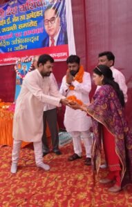 शक्ति पार्क में धूमधाम से मनाई गई डॉ. भीमराव अम्बेडकर जयंती, कार्यक्रम में पहुंचे सतपाल तंवर; बच्चों की शिक्षा पर दिया जोर