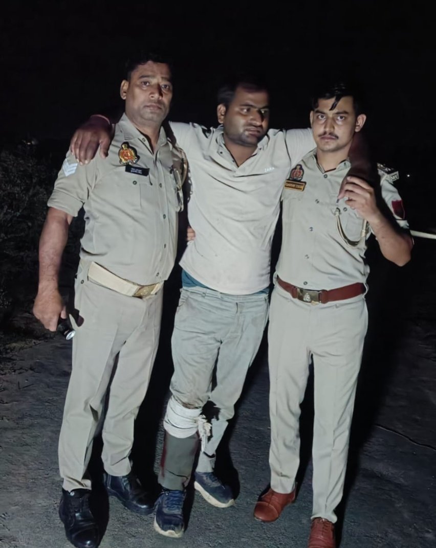 पत्नी के प्रेम प्रसंग के शक में युवक को गोली मारने वाला आरोपी पुलिस मुठभेड़ में गिरफ्तार | New India Times