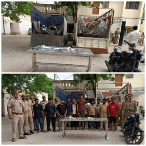 जलालाबाद पुलिस की बड़ी कार्रवाई: 11 बिजली तार चोर दबोचे, 6 कुंतल तार व 2 लाख नकद बरामद