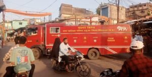 दमुआ में अतिक्रमण हटाने की तैयारी तेज़, फायर ब्रिगेड से बाज़ार का कराया गया निरीक्षण