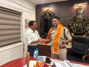 नवनियुक्त डीआईजी अतीश यादव का हुआ सम्मान, श्रीराम हिन्दू सेना ने दी शुभकामनाएं