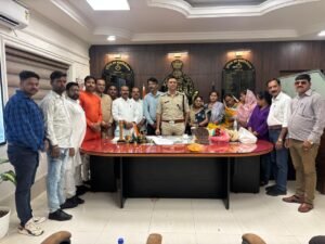 श्रीराम हिन्दू सेना ने ग्वालियर के नवनियुक्त डीआईजी अतिस यादव का किया स्वागत एवं अभिनंदन