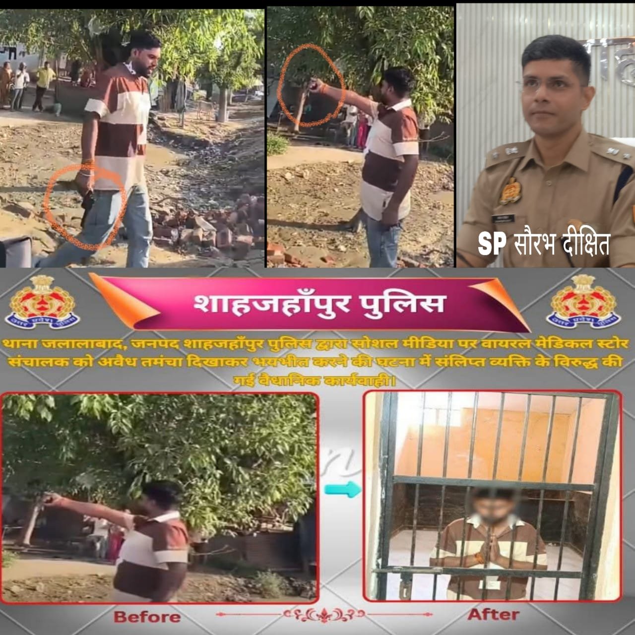 मेडिकल स्टोर संचालक पर तमंचा दिखाकर फायरिंग व मारपीट, दो आरोपी गिरफ्तार | New India Times