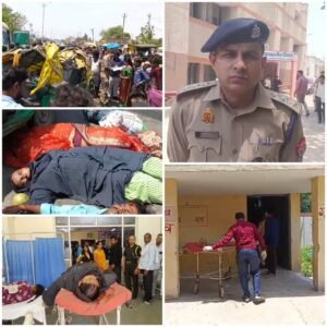 डंपर-टेंपो की आमने-सामने भिड़ंत में 3 की मौत, 4 घायल, एक ही परिवार के दो सदस्यों की गई जान