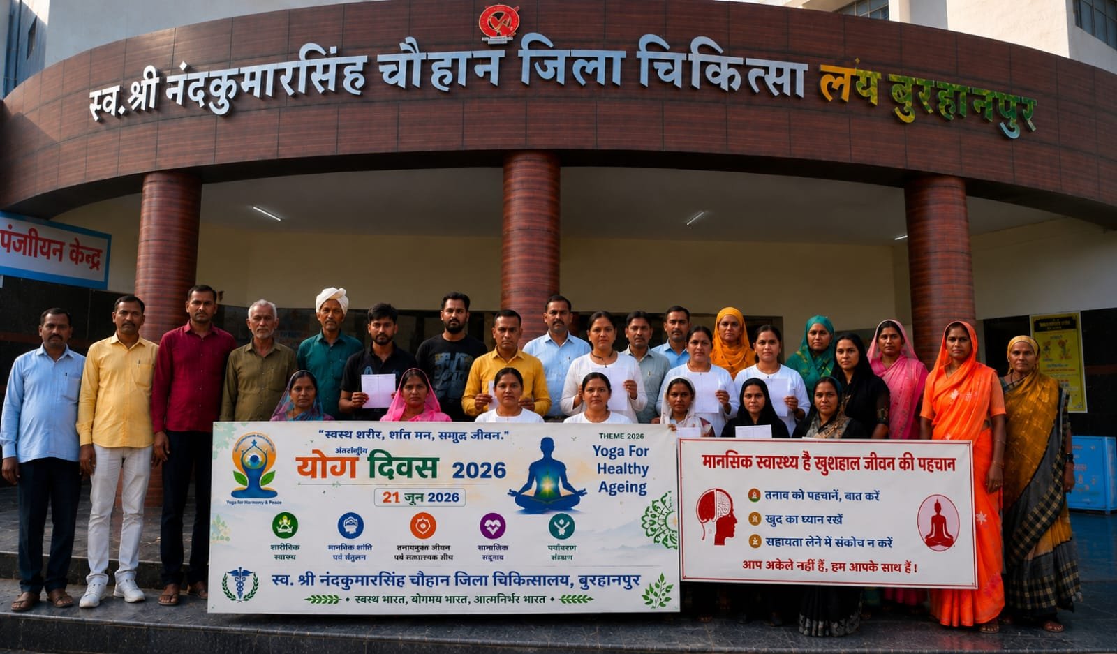 विश्व योग दिवस पर जिला चिकित्सालय बुरहानपुर में गर्भवती महिलाओं को योग के प्रति किया गया जागरूक 1 विश्व योग दिवस पर जिला चिकित्सालय बुरहानपुर में गर्भवती महिलाओं को योग के प्रति किया गया जागरूक | New India Times